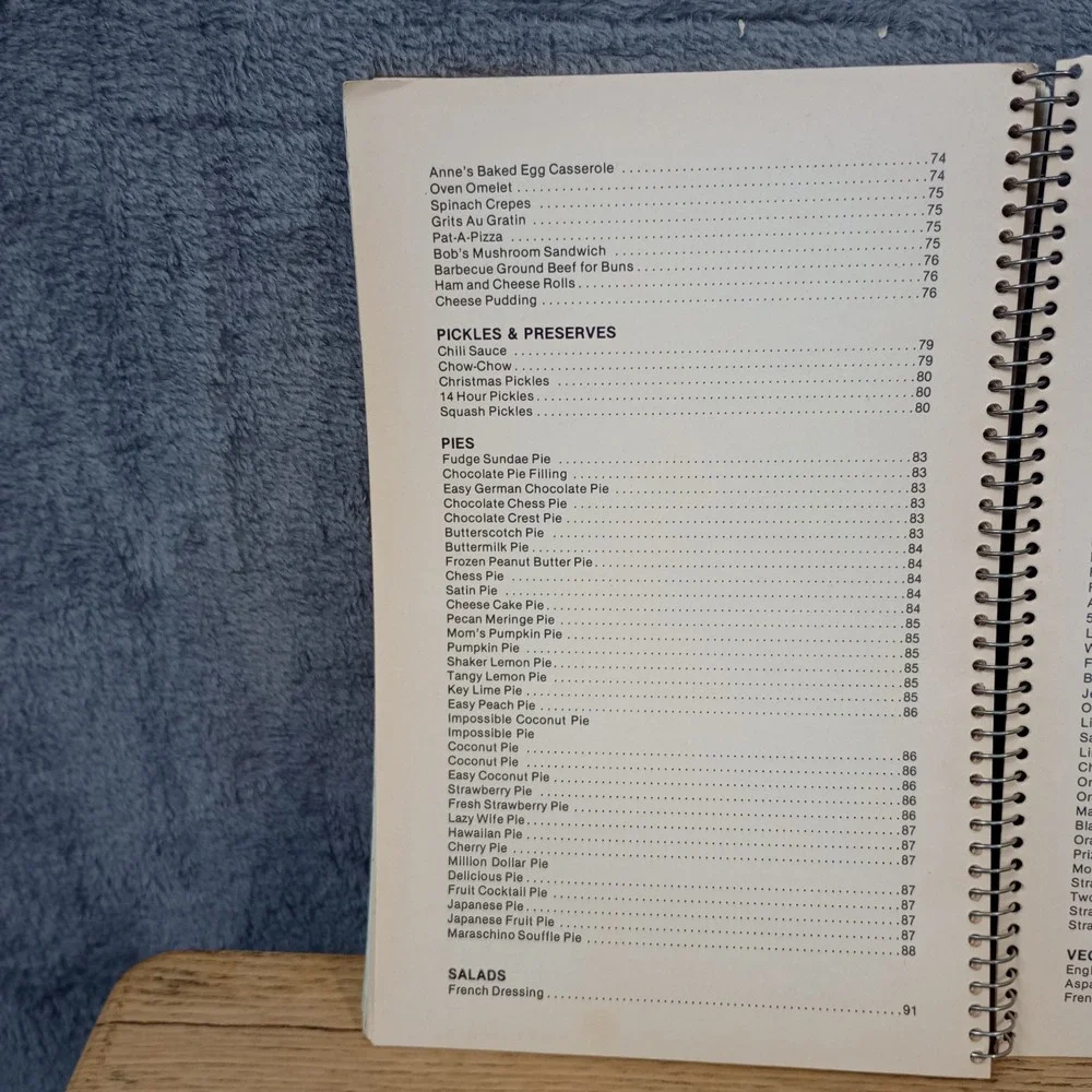 Jamestown Presbyterian Church Cookbook‎ Jamestown, NC 1981 Spiral Recipe Book